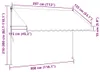 vidaXL Tenda retrattile antracite 300x150 cm in tessuto e Anteprima dell’immagine prodotto 6