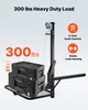 A product image showing a heavy-duty load hoist with two storage boxes on its platform, with text highlighting its load capacity and features. Podgląd zdjęcia produktu