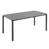 Quadratischer Terrassentisch (185 x 92 cm) und 8 schwarze Produktbild-Vorschau 3