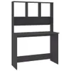 vidaXL Biurko z półkami szare 110x45x157 cm materiał Podgląd zdjęcia produktu 1