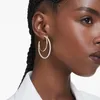 Swarovski Ohrringe Damen Hyperbola Kreolen Rundschliff Weiß Produktbild-Vorschau 6