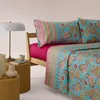 Bassetti Rapallo Tagesdecke Türkis-Fuchsia 180 × 255 cm Produktbild-Vorschau 2