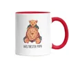 Weltbester Papa Tasse Rot Spruch Löwenpapa Vatertag Produktbild-Vorschau 2