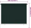 vidaXL Außenrollo 185 (B) x 140 (H) cm Dunkelgrün HDPE Produktbild-Vorschau 5