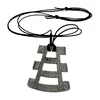 Kette 67x54mm mit Zinn-Anhänger 110cm grau 67x54mm Produktbild-Vorschau 1