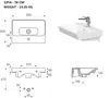 sanicomfort Waschbecken OPIA, eckig, 55 cm, Waschtisch aus Produktbild-Vorschau 4