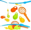 Angelset Badespielzeug Angelrute Fisch Kescher Pool Strand Produktbild-Vorschau 2