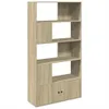 The Living Store Bücherregal Sonoma-Eiche 100x36x189 cm Produktbild-Vorschau 3