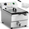 Regelbare Elektrofritteuse mit Ablasshahn 400 V 6000 W 16 l Produktbild-Vorschau 1
