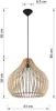 Lampada a sospensione APRILLA in legno 1xE27 15W legna Anteprima dell’immagine prodotto 26