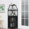 Armoire à vin d'angle avec étagère à vin amovible Armoire Voir les images du produit 4