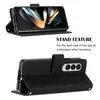 Galaxy Z Fold3 Hülle, Schlank Prägung Flip Leder Produktbild-Vorschau 3