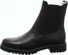 A black leather Chelsea boot is shown against a white background. Produktbild-Vorschau