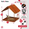 KOTARBAU® Mangeoire Oiseaux Extérieur à Suspendre Métal Voir les images du produit 5