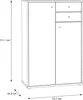 Kommode >Tembi< in Artisan Eiche - 73,7x111,1x34,8cm Produktbild-Vorschau 6