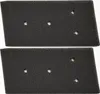 Two black foam filter mats with holes are shown against a white background. Voir les images du produit