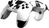 Two white game controllers are shown against a white background. Voir les images du produit