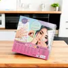 A spiral-bound notebook with a cover featuring a TOPModel illustration and nail stickers, placed on a wooden table in a kitchen setting. Anteprima dell’immagine prodotto