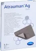 A product box for Atrauman Ag Silver dressings, showing the packaging and a sample of the dressing. Produktbild-Vorschau