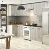 Akord Schrank Oliwia Weiß/Beton 80X30X72 Cm Produktbild-Vorschau 3