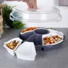 Servierteller Servierplatte Snackteller mit Deckel 33 cm Produktbild-Vorschau 3