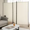 Raumteiler mit Rollen, 3-teilig, faltbar, Beige, 180 cm Produktbild-Vorschau 1
