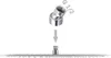 An illustration showing how to connect a shower head adapter to a shower head. Anteprima dell’immagine prodotto