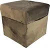 Pufa otwierana kwadratowa VELVET MINKY 40×40 cm miękki Podgląd zdjęcia produktu 1