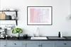 MuchoWow® Gerahmtes Poster Farbe - Pastell - Gestaltung Produktbild-Vorschau 4