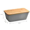 KESPER Brotbox Brotkasten grau – Kunststoff PP & Produktbild-Vorschau 3