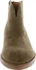 A front view of a single beige suede ankle boot. Anteprima dell’immagine prodotto