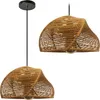 A product image showing two pendant lights with woven rope shades. Produktbild-Vorschau