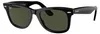 Ray-Ban RB2140 Wayfarer 901 Sonnenbrille Schwarz G-15 Grün Produktbild-Vorschau 1