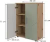Midischrank Vicco Irma Salbeigrün 60 x 81 cm, Model 59031 Produktbild-Vorschau 2