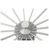 A close-up view of the central hub of a collapsible clothes drying rack. Produktbild-Vorschau