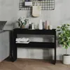 vidaXL Konzolový stůl černý 102x30x80 cm Dřevěný materiál Náhled obrázku produktu 2