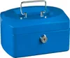 Idena Geldkassette 6" 155x120x90mm, blau - Metall, 8 Fächer Produktbild-Vorschau 2
