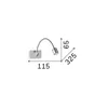 Ideal Lux Dynamo AP1, Mat oppervlak, 1 lamp, IP20, Nikkel Productafbeelding-voorbeeld 6