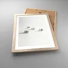 Gerahmtes Poster - Rahmen in heller Eiche - Symbol Kugel Produktbild-Vorschau 3