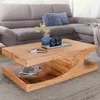 Wohnling Acacia massif Table basse avec compartiments de Voir les images du produit 6