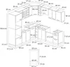 Eckküche Vicco R-Line Anthrazit Hochglanz 247 x 60 cm , AP Produktbild-Vorschau 3