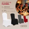 DETEX® Stuhlhussen 2er Set Weiß Hochzeit Stretch  Dehnbar Produktbild-Vorschau 8
