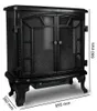 MONZANA® Elektrický krb s LED efektem plamenů, 2000 W, Náhled obrázku produktu 6