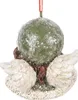 Clayre & Eef Pendentif de Noël Ange 7x7x7 cm Vert Plastique Voir les images du produit 3