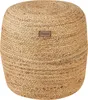 BELIANI Puf beżowy bawełna z jutą 48 x 46 cm styl boho Podgląd zdjęcia produktu 1