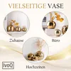 IvoQ Luxus Goldfarbenes Keramik Vasen-Set - Elegantes & Produktbild-Vorschau 4