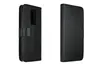 A black flip-style phone case is shown from two different angles against a white background. Náhled obrázku produktu