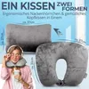Heimwert Reisekissen - 2in1 Memory Foam Nackenkissen Produktbild-Vorschau 2