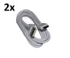 A white USB-C charging cable is coiled on a white background. Produktbild-Vorschau