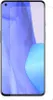A clear screen protector is placed on a smartphone screen. Produktbild-Vorschau